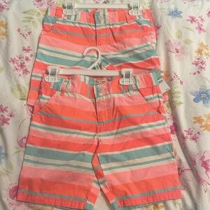 Two size 8 Carters kids shorts
